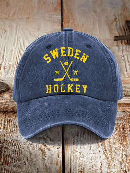 Svensk Ishockey tryckt Casual Unisex Caps