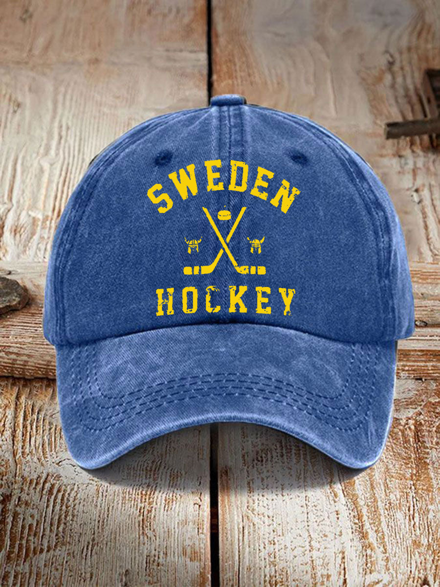 Svensk Ishockey tryckt Casual Unisex Caps