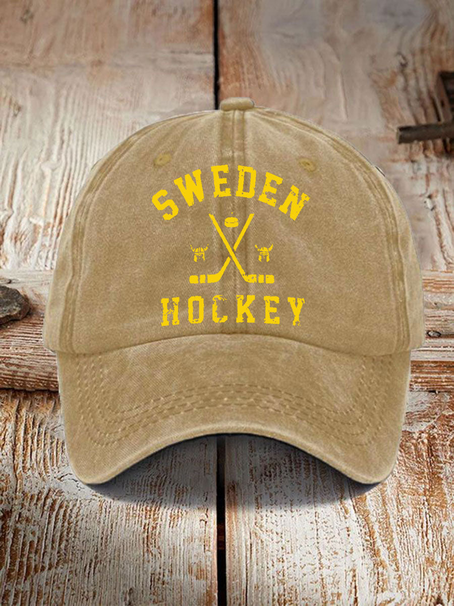 Svensk Ishockey tryckt Casual Unisex Caps