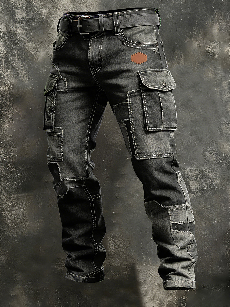 Mäns Retro Business Style Casual Work Byxor