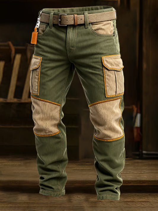 Mäns Retro Business Style Casual Work Byxor