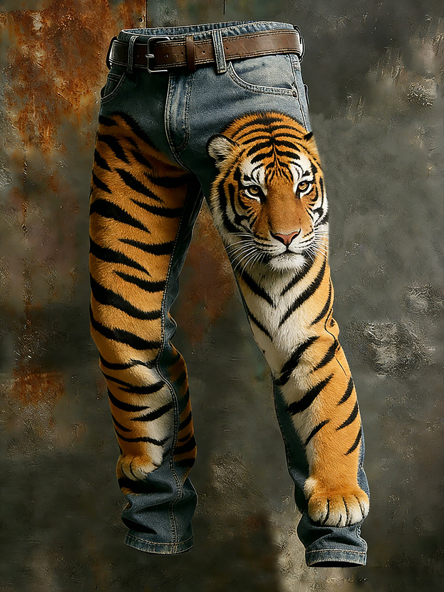 Mäns Retro Business Style Casual Work Byxor