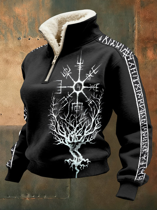 Vintage Viking Långärmad Tröja För Kvinnor.