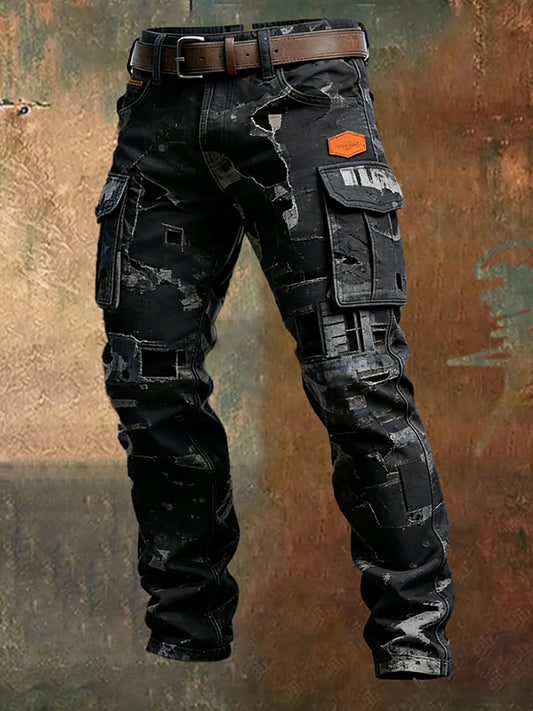 Mäns Retro Business Style Casual Work Byxor