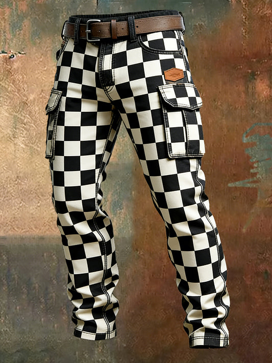 Mäns Retro Business Style Casual Work Byxor