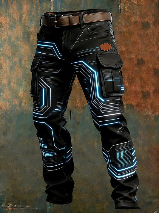 Mäns Retro Business Style Casual Work Byxor