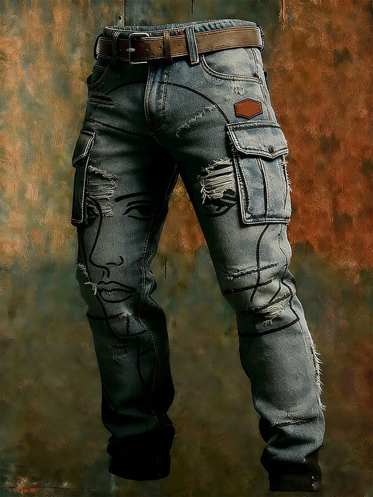 Mäns Retro Business Style Casual Work Byxor