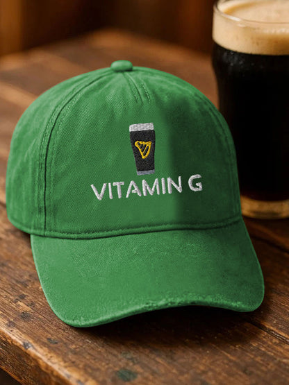 Unisex St. Patrick's Day Vitamin G Print hatt