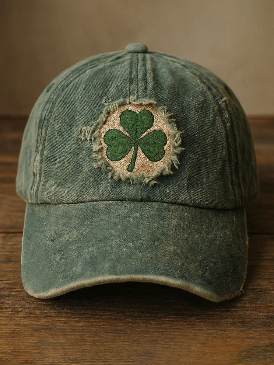 St. Patrick's Day Shamrock Print Casual Unisex Caps