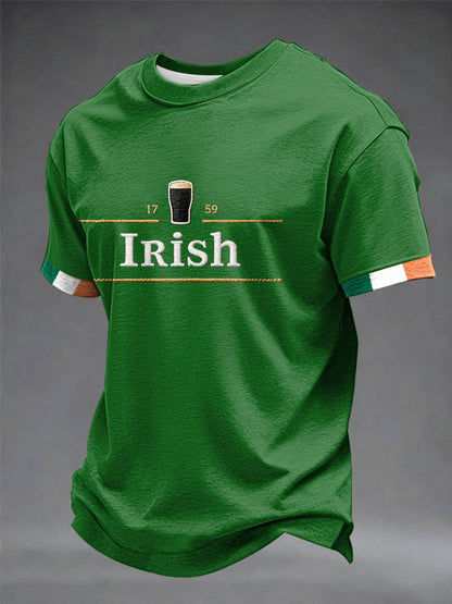Irländska korta ärmar t-shirt