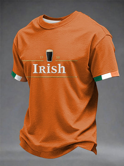 Irländska korta ärmar t-shirt