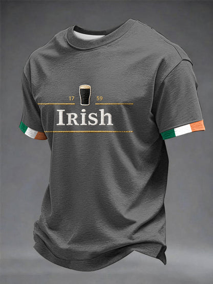 Irländska korta ärmar t-shirt