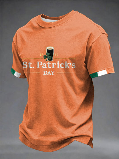 Herrens Irland St.Patricks Day korta ärmar t-shirt