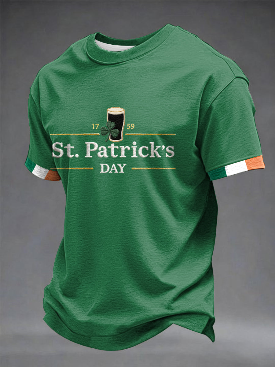 Herrens Irland St.Patricks Day korta ärmar t-shirt
