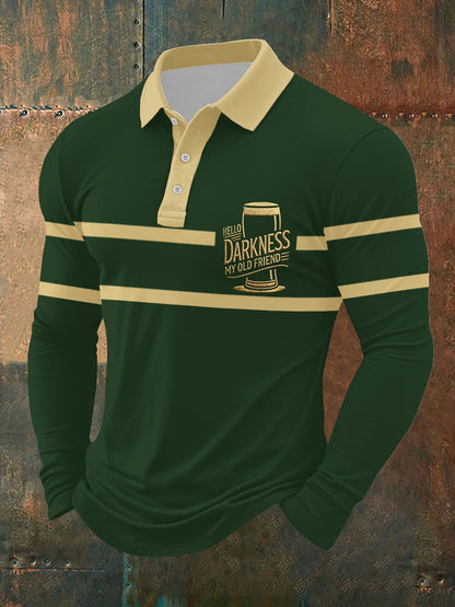 Mäns hej mörker Min gamla vän Lång ärm skjorta