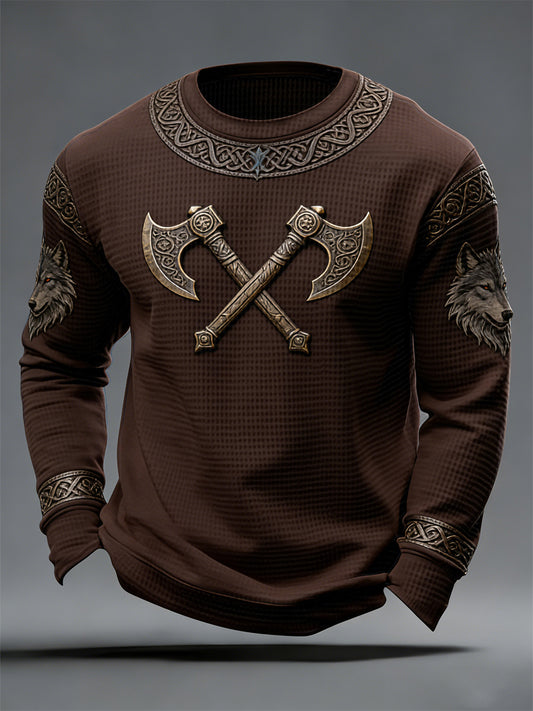 Mäns vikinga-stil Våffle Topp