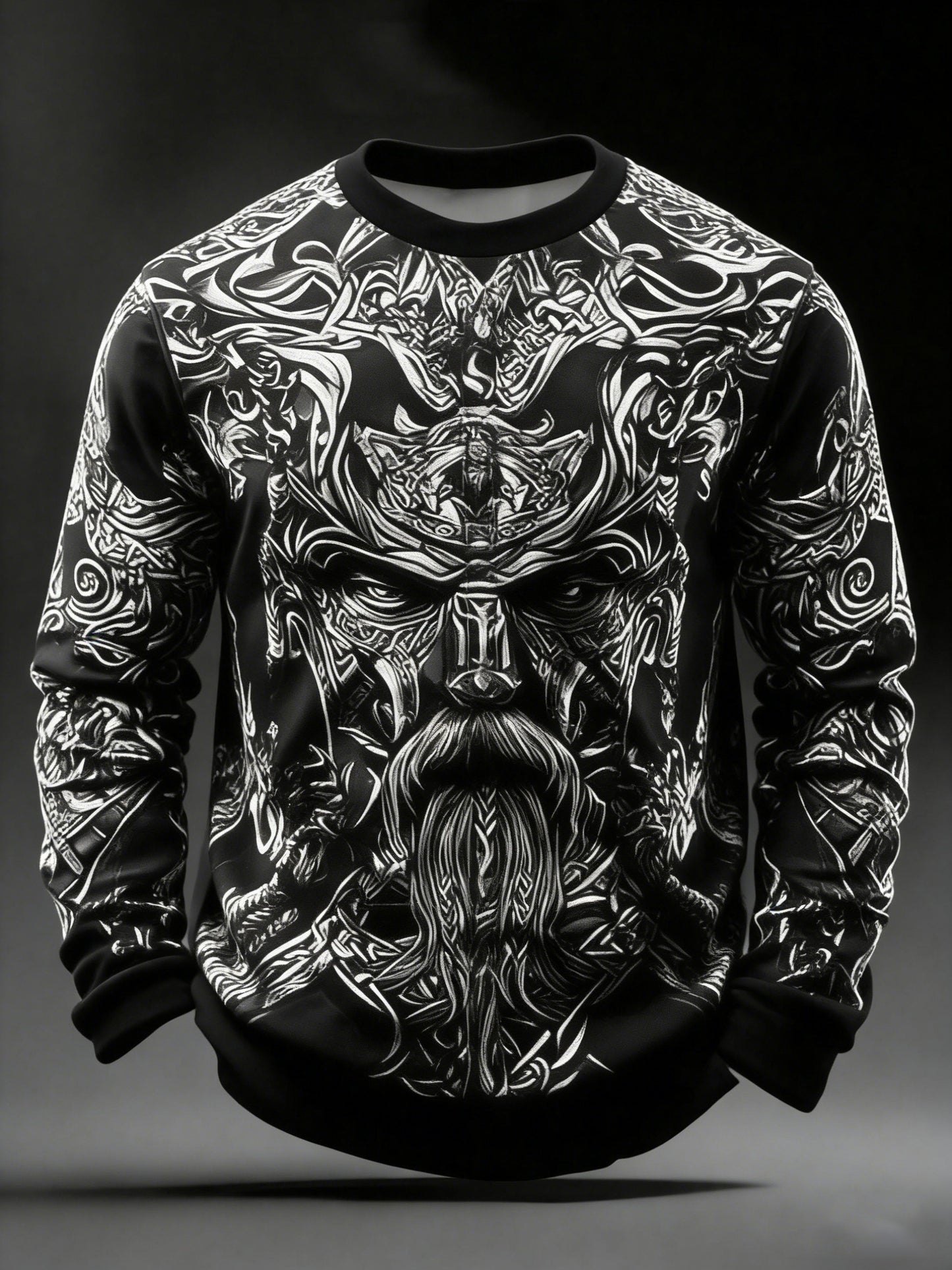 Viking tryckt tröja för män