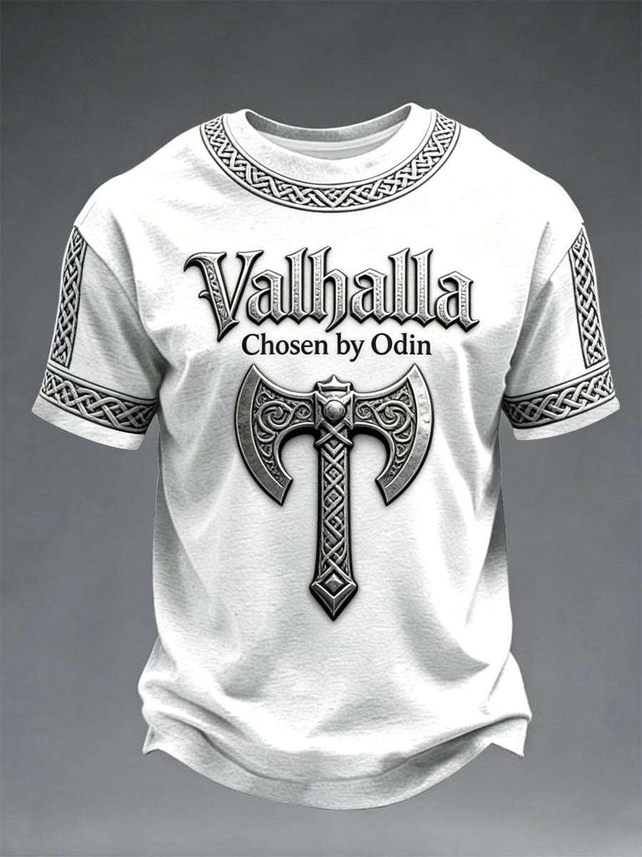 Herrens Viking-stil Valhalla T-shirt