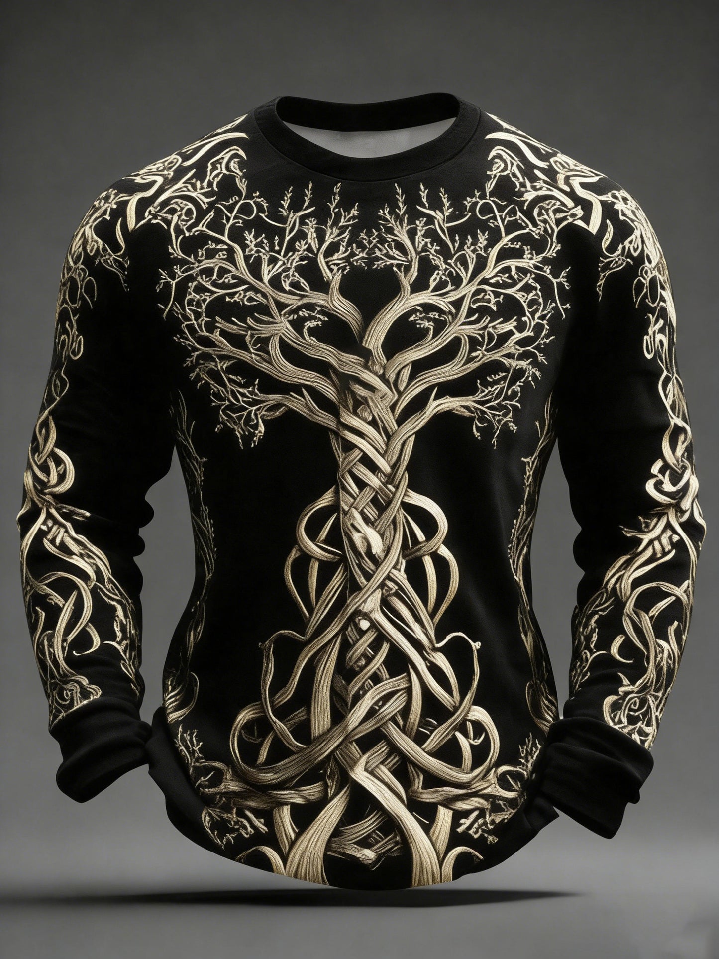 Herrsvärd vikingamönstrad sweatshirt