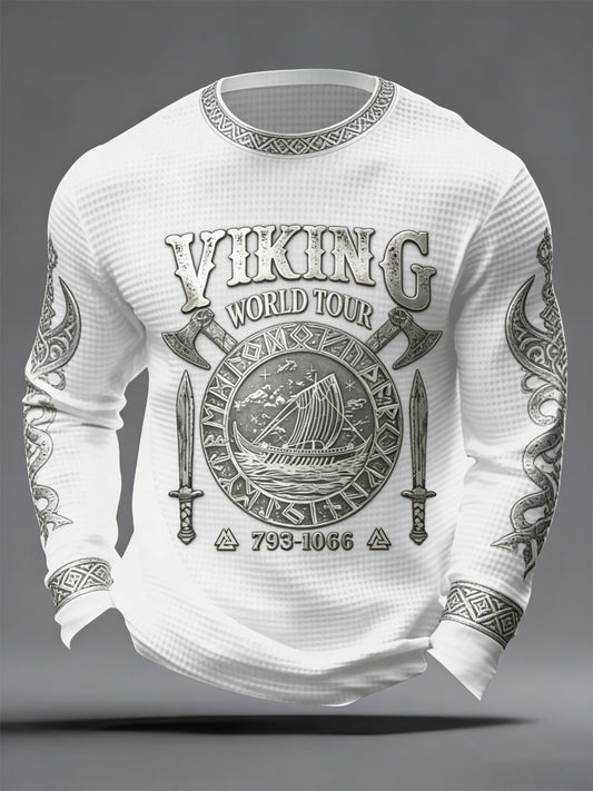 Mäns vikinga-stil Våffle Topp