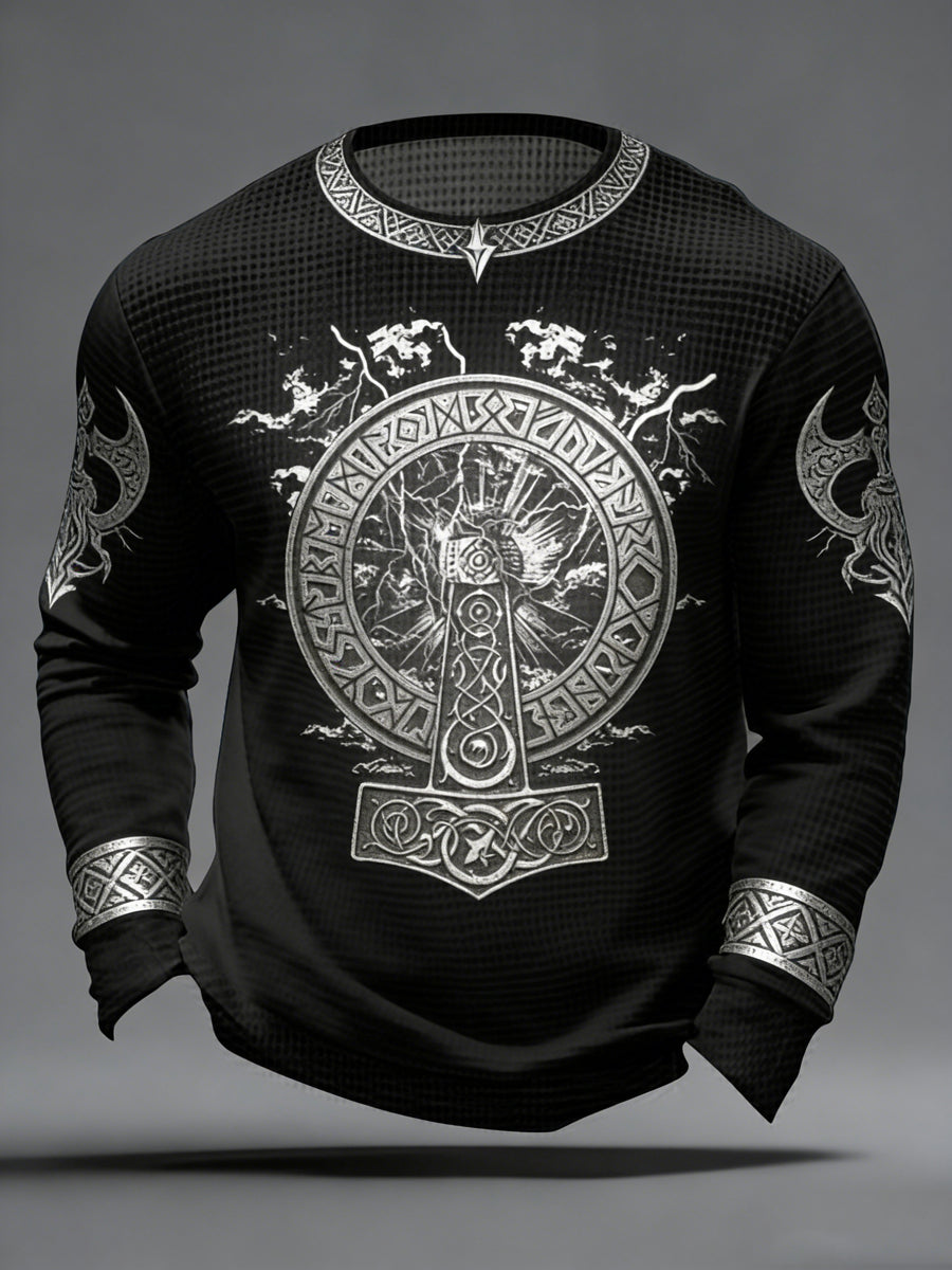 Mäns vikinga-stil Våffle Topp