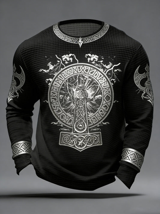 Mäns vikinga-stil Våffle Topp