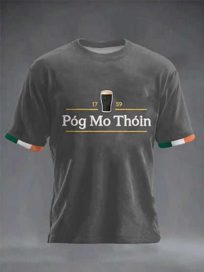 Herrens Irland St.Patricks Day korta ärmar t-shirt