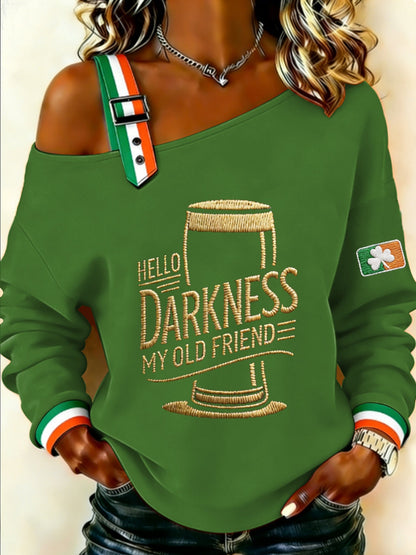 Damtröja HELLO DARKNESS MY OLD FRIEND