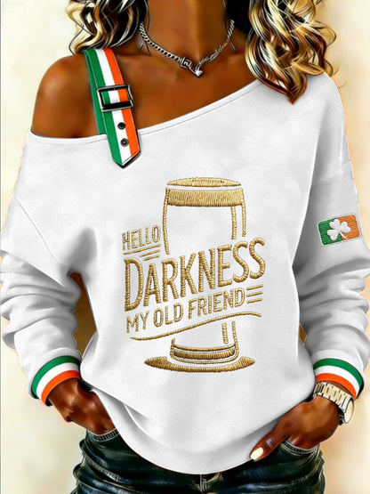 Damtröja HELLO DARKNESS MY OLD FRIEND