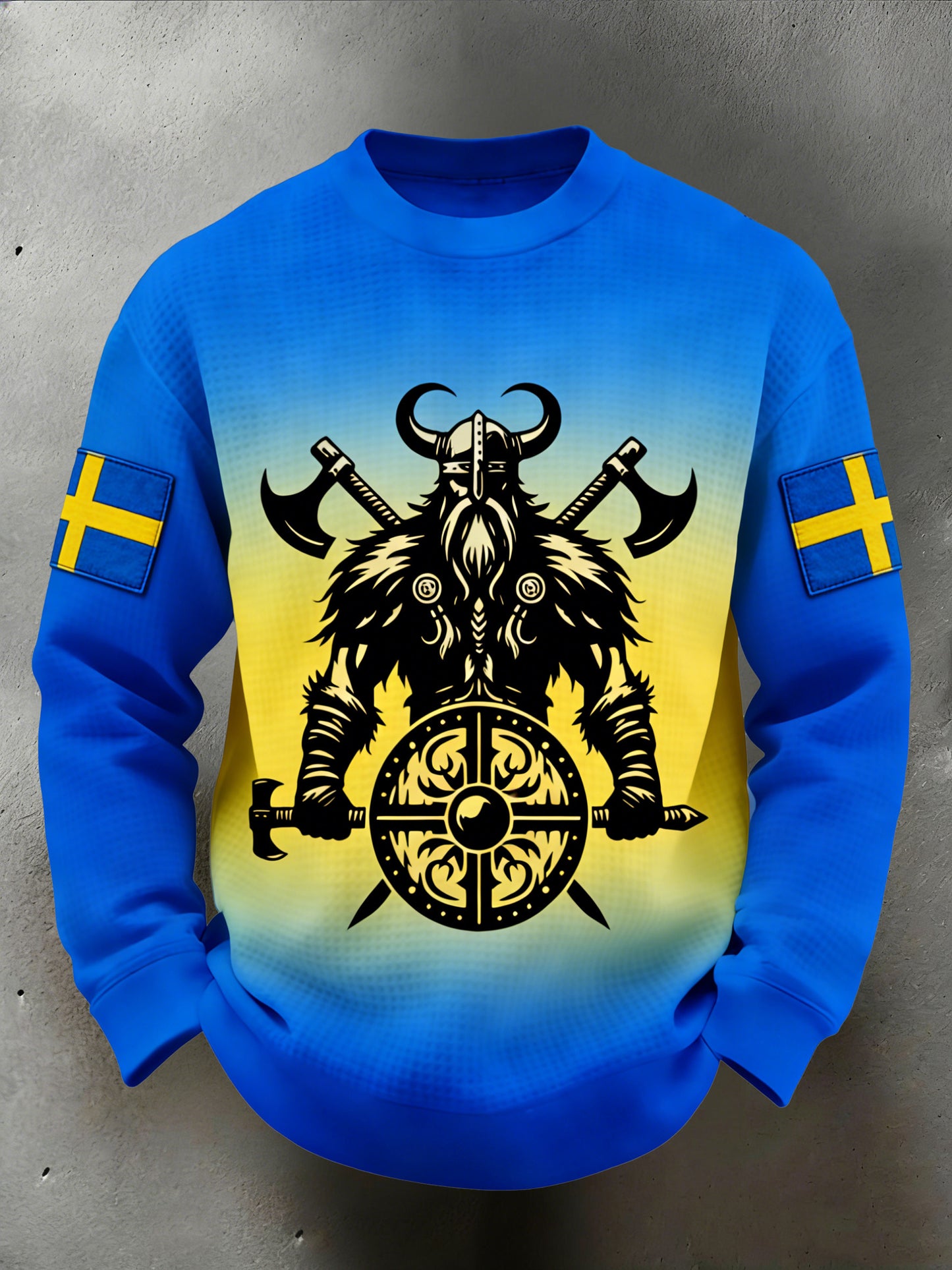 Herrtröja med svensk vikingatryck