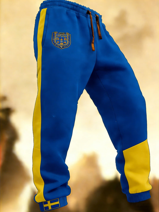 Herr Retro Viking Svensk Flagg Merke Hytte