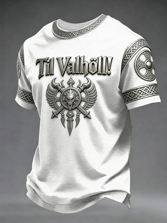 Herrens vikingstil Valhalla T-skjorte