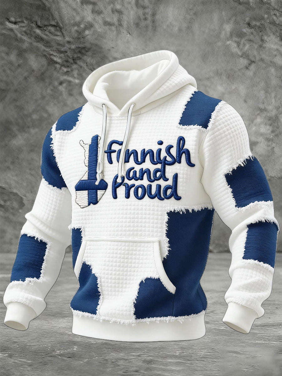 Mäns Finelinen Raglan Skriv ut Casual Incheckad bomullskräkt