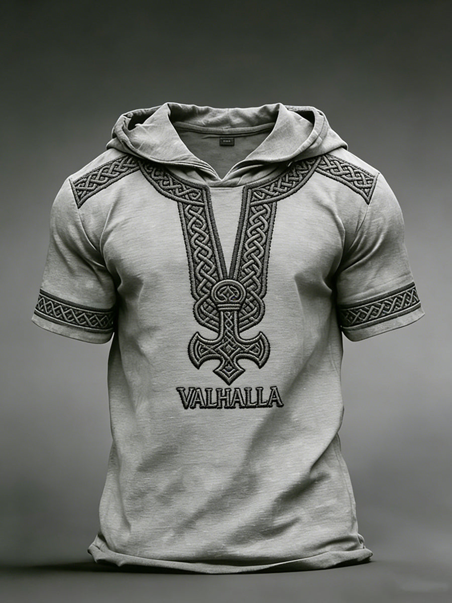 Herrens Viking Hoodie T-shirt