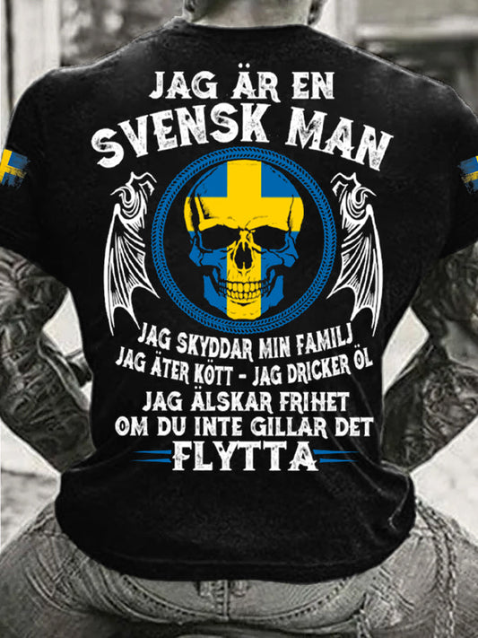 Herrens Sverige Jeg er svensk T-skjorte