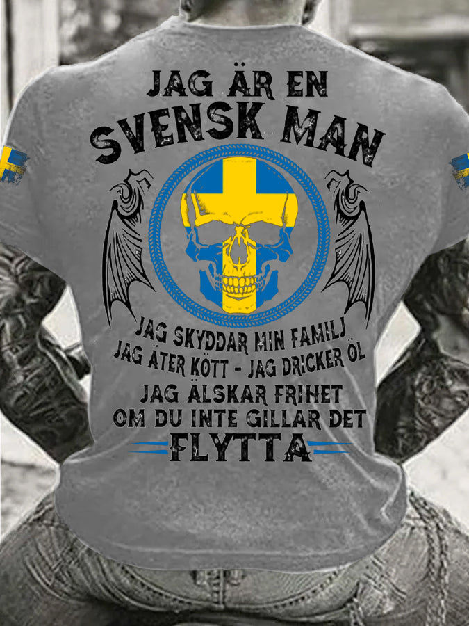 Herrens Sverige Jag är Svensk T-shirt
