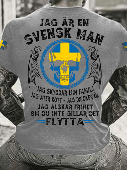 Herrens Sverige Jag är Svensk T-shirt