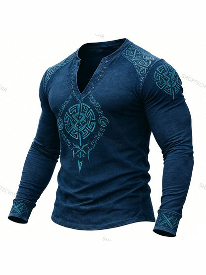 Herrvikingat-shirt med långa ärmar