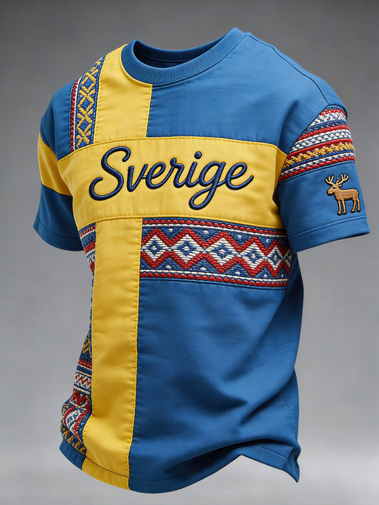 Herlig fritids-T-skjorte med trykk