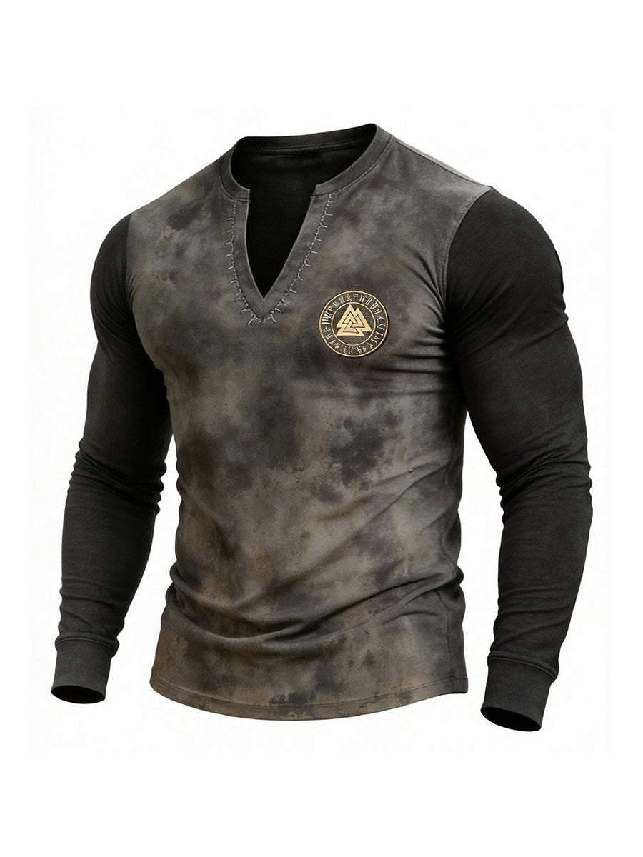 Herrvikingat-shirt med långa ärmar