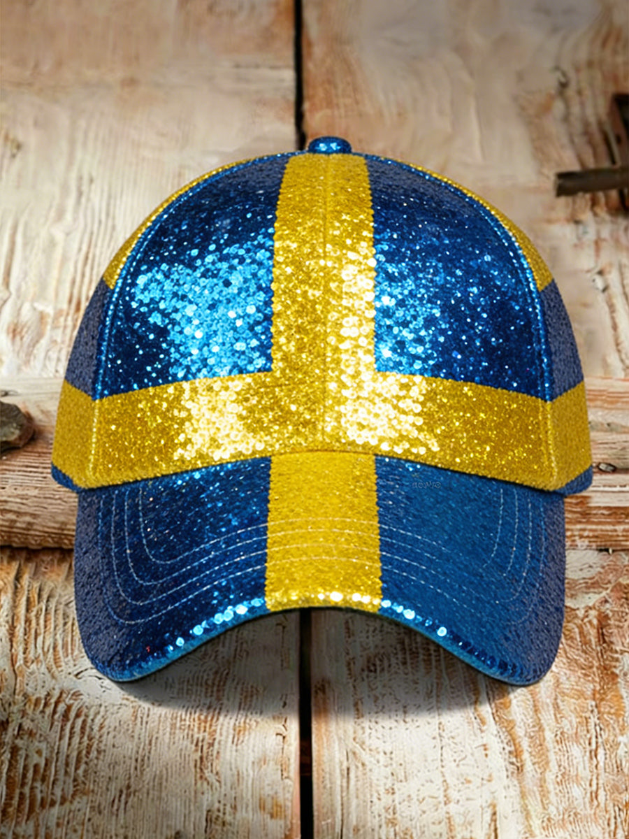 Färgblockad utskriftshatt