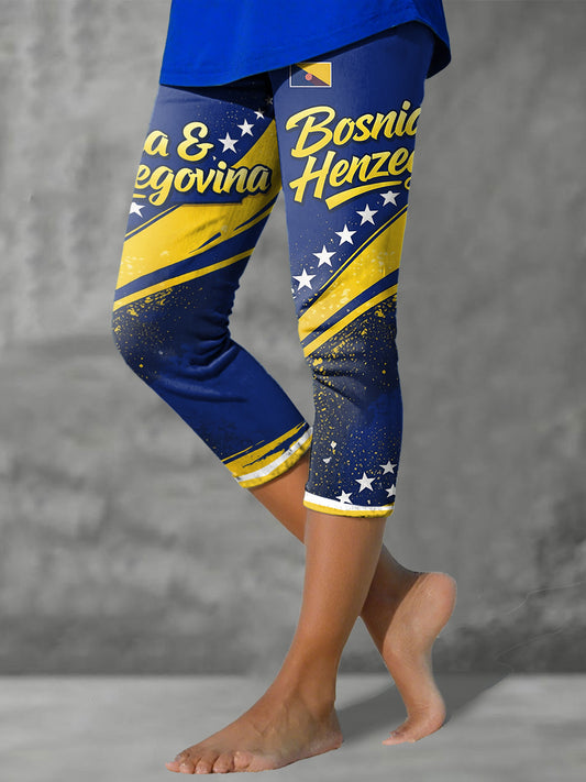 Damer Bosnia Fotballsupporter ZMAJEVI Trykte Leggings