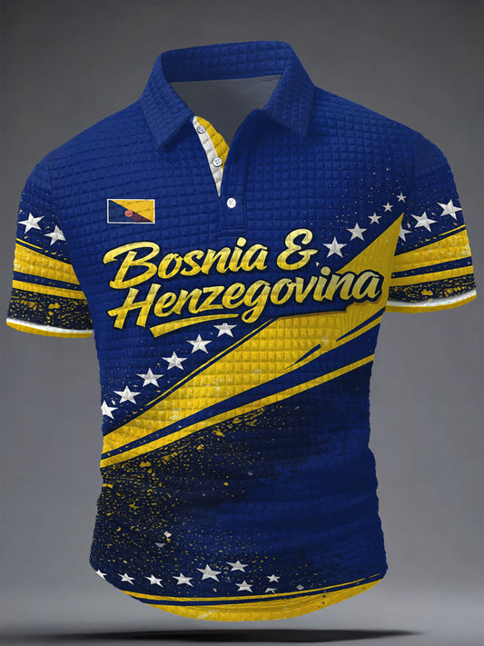 Herr Bosnien Fotbollsläkare ZMAJEVI Tryckta Casual T-shirts