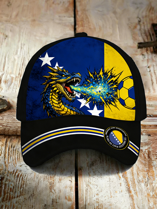 Unisex Bosnien ZMAJEVI Fotbollslärares tryckt hatt
