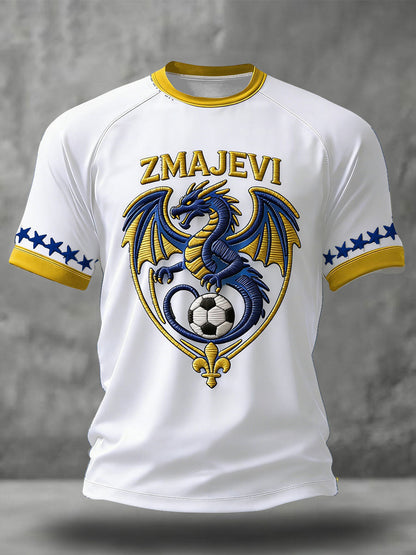 Herr Bosno ZMAJEVI Fotbollslärares tryckt t-shirt