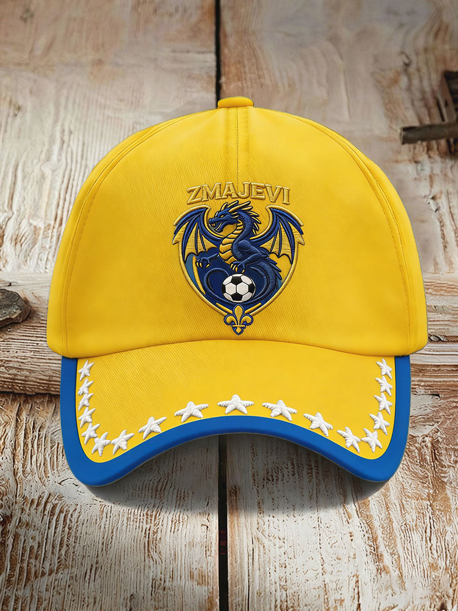 Unisex Bosnien ZMAJEVI Fotbollslärares tryckt hatt