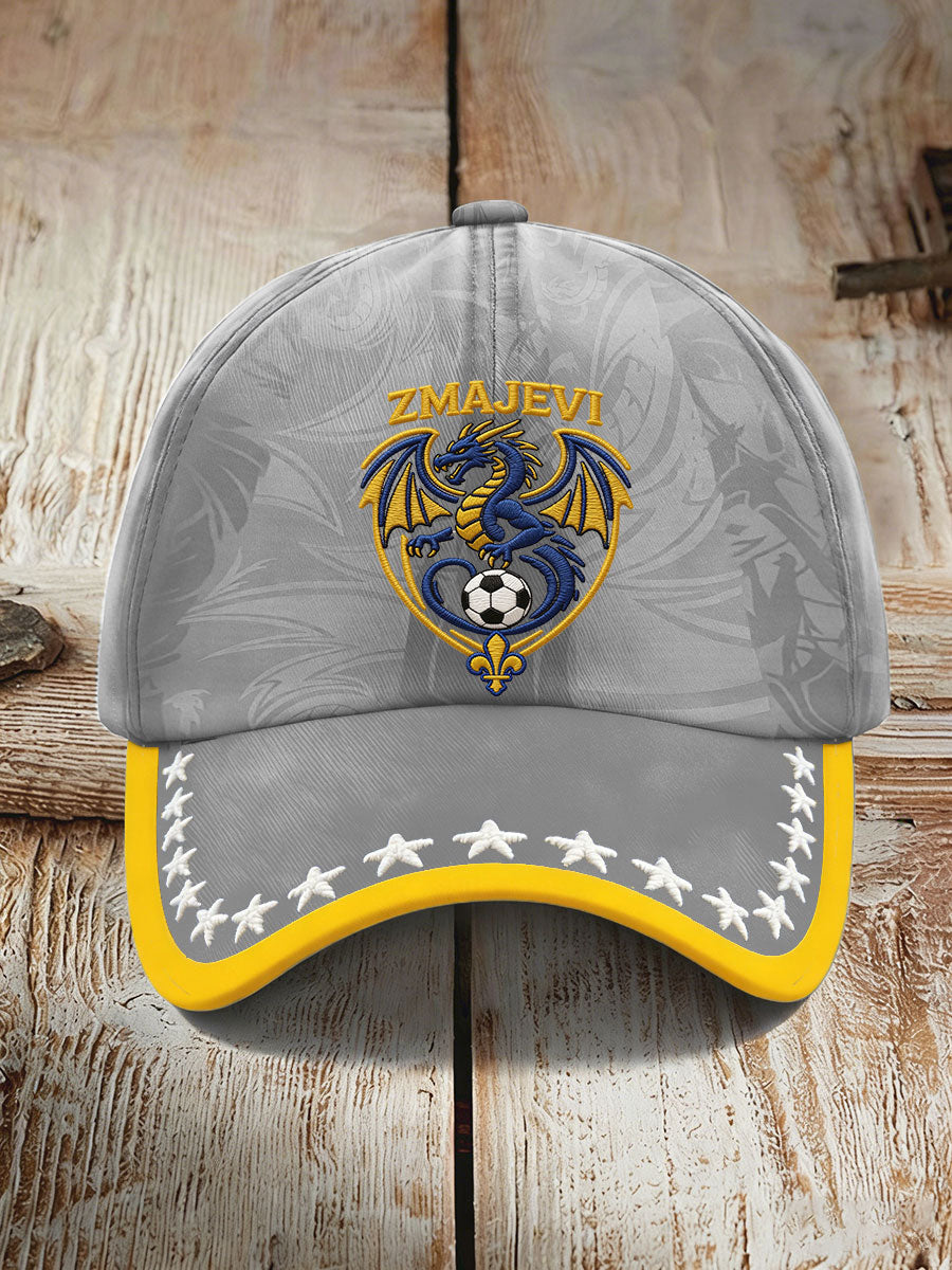Unisex Bosnien ZMAJEVI Fotbollslärares tryckt hatt