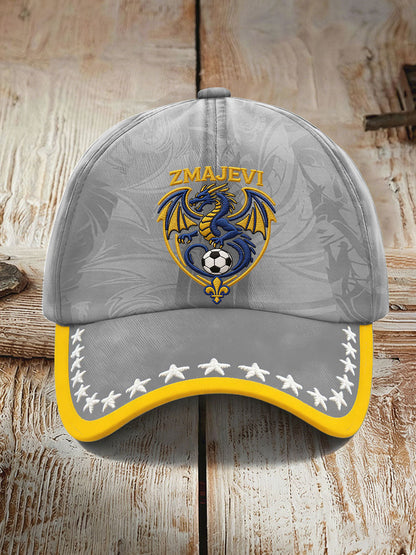 Unisex Bosnien ZMAJEVI Fotbollslärares tryckt hatt
