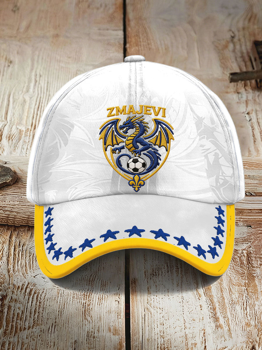 Unisex Bosnien ZMAJEVI Fotbollslärares tryckt hatt