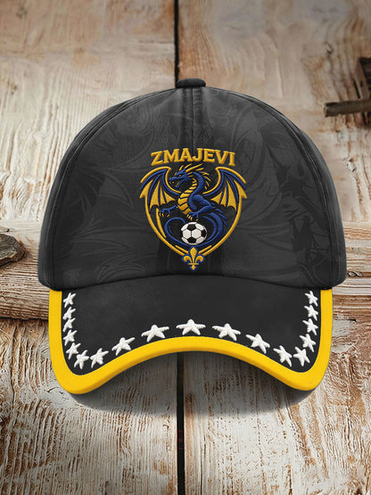 Unisex Bosnien ZMAJEVI Fotbollslärares tryckt hatt